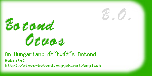 botond otvos business card